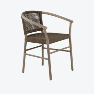 Brown Leather Dining Chair